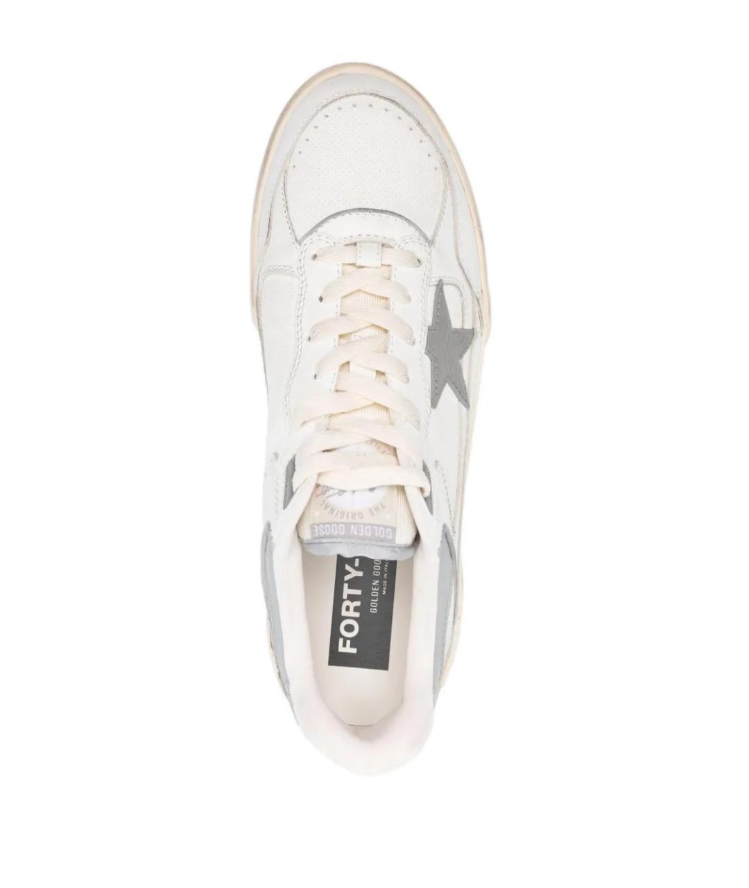 GOLDEN GOOSE DELUXE BRAND Белые кожаные низкие кроссовки / кеды, фото 4