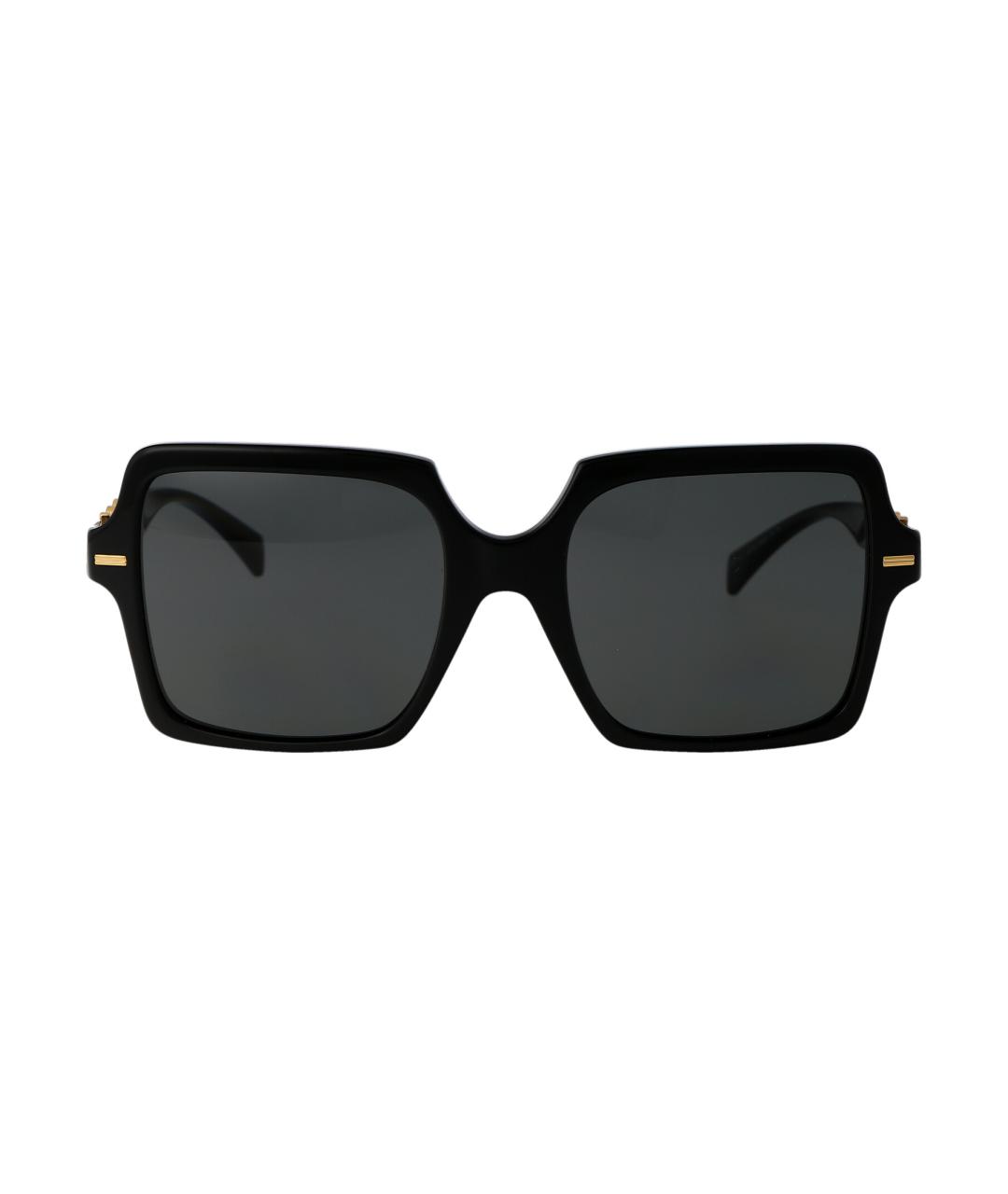 VERSACE Черные пластиковые солнцезащитные очки, фото 1