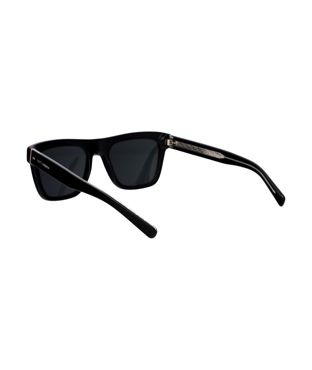 DOLCE&GABBANA Черные пластиковые солнцезащитные очки, фото 4
