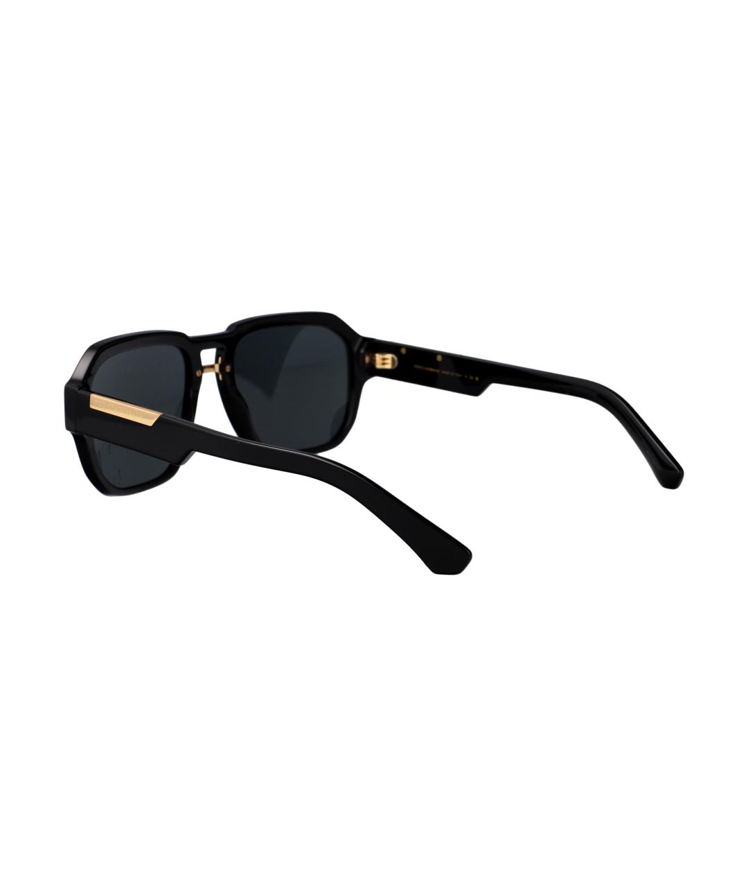 DOLCE&GABBANA Черные пластиковые солнцезащитные очки, фото 4