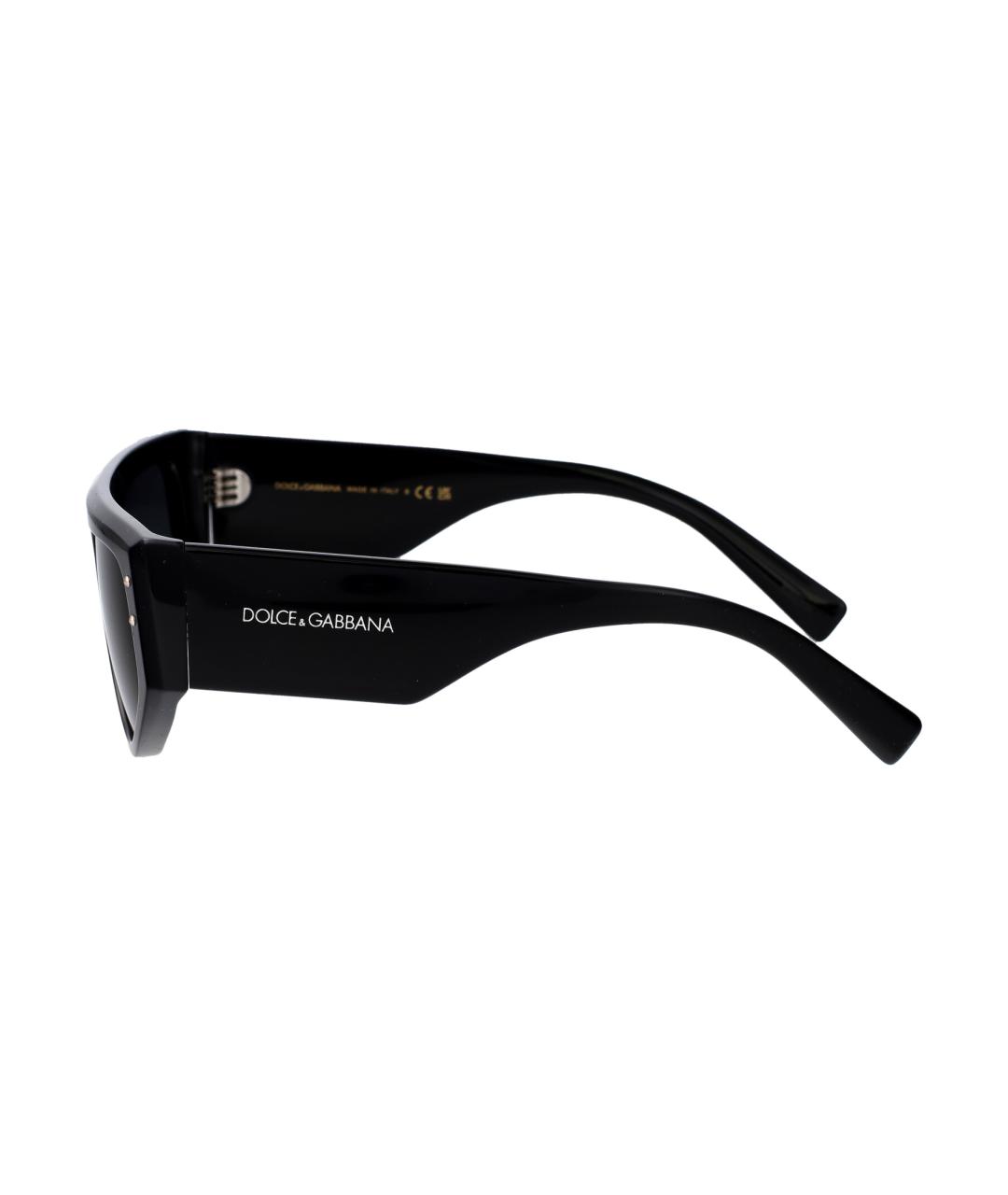 DOLCE&GABBANA Черные пластиковые солнцезащитные очки, фото 3
