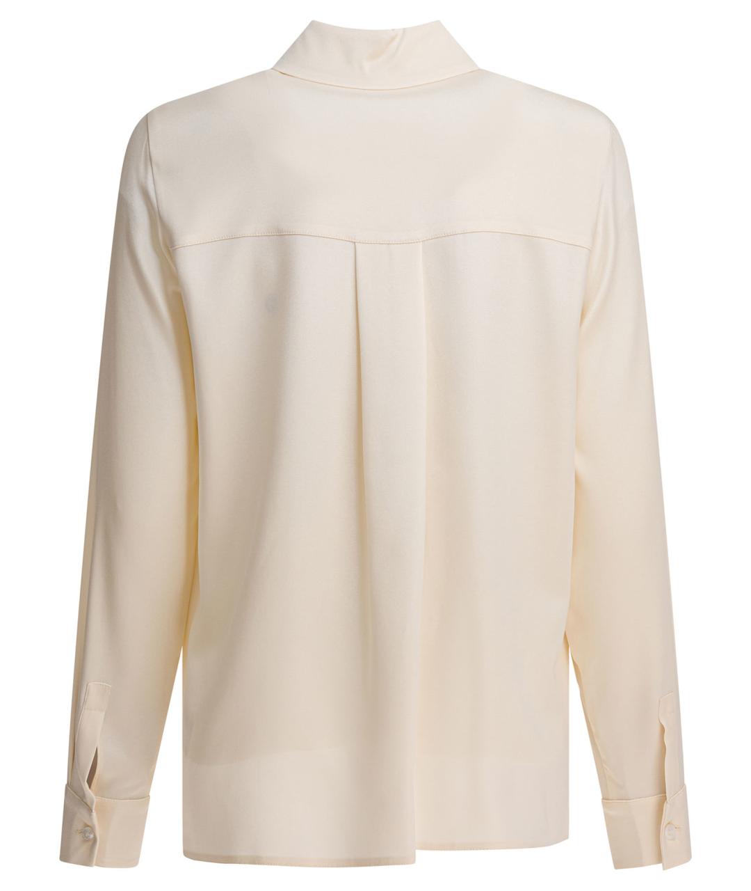MAX MARA Бежевая шелковая рубашка, фото 2