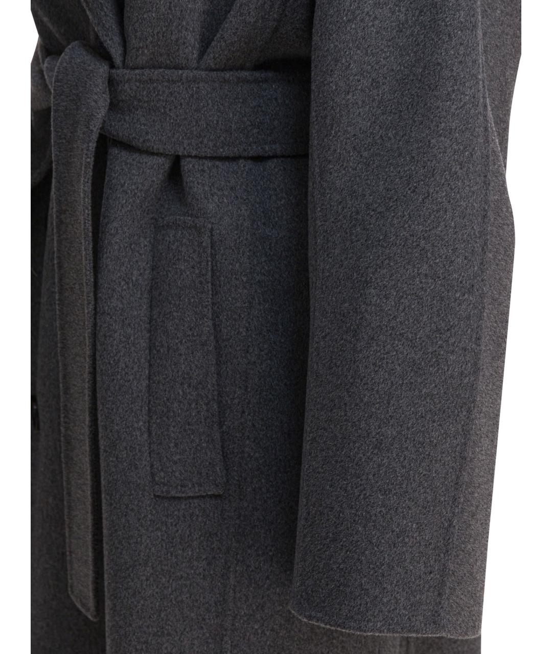 'S MAX MARA Антрацитовое шерстяное пальто, фото 4