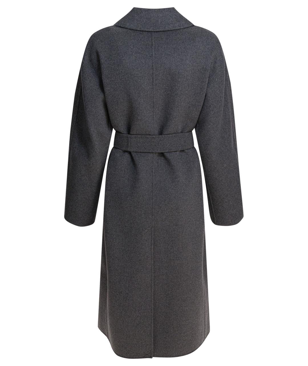 'S MAX MARA Антрацитовое шерстяное пальто, фото 2
