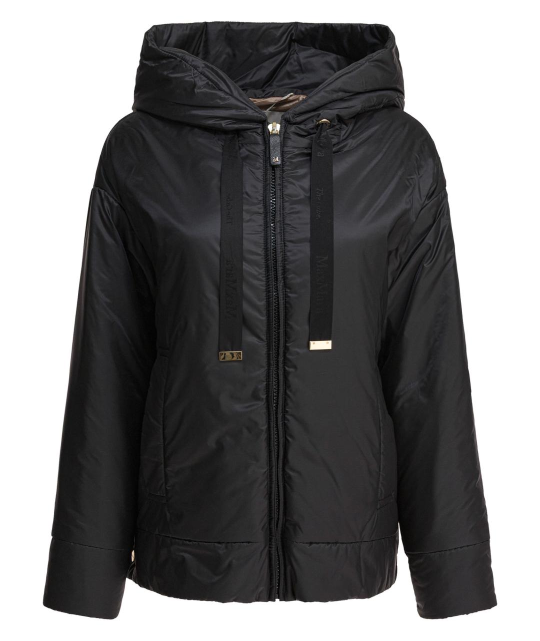 MAX MARA Черная полиэстеровая куртка, фото 1