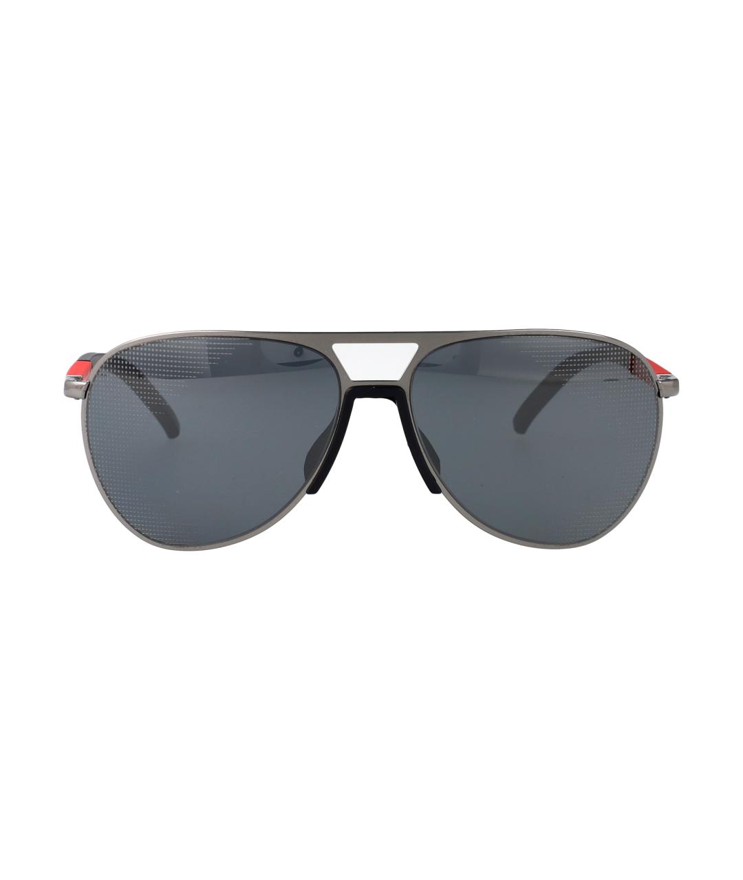 PRADA Черные металлические солнцезащитные очки, фото 1
