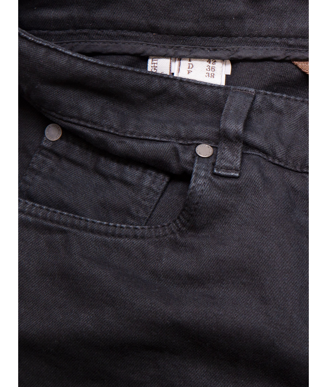 BRUNELLO CUCINELLI Черные хлопковые джинсы слим, фото 4