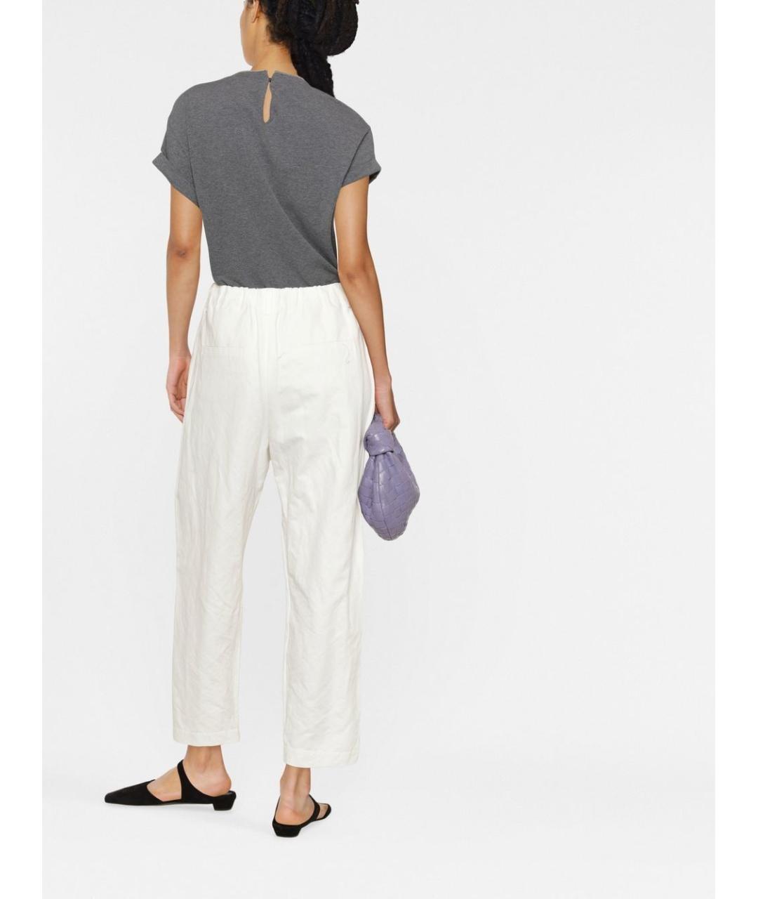 BRUNELLO CUCINELLI Антрацитовая хлопковая футболка, фото 4