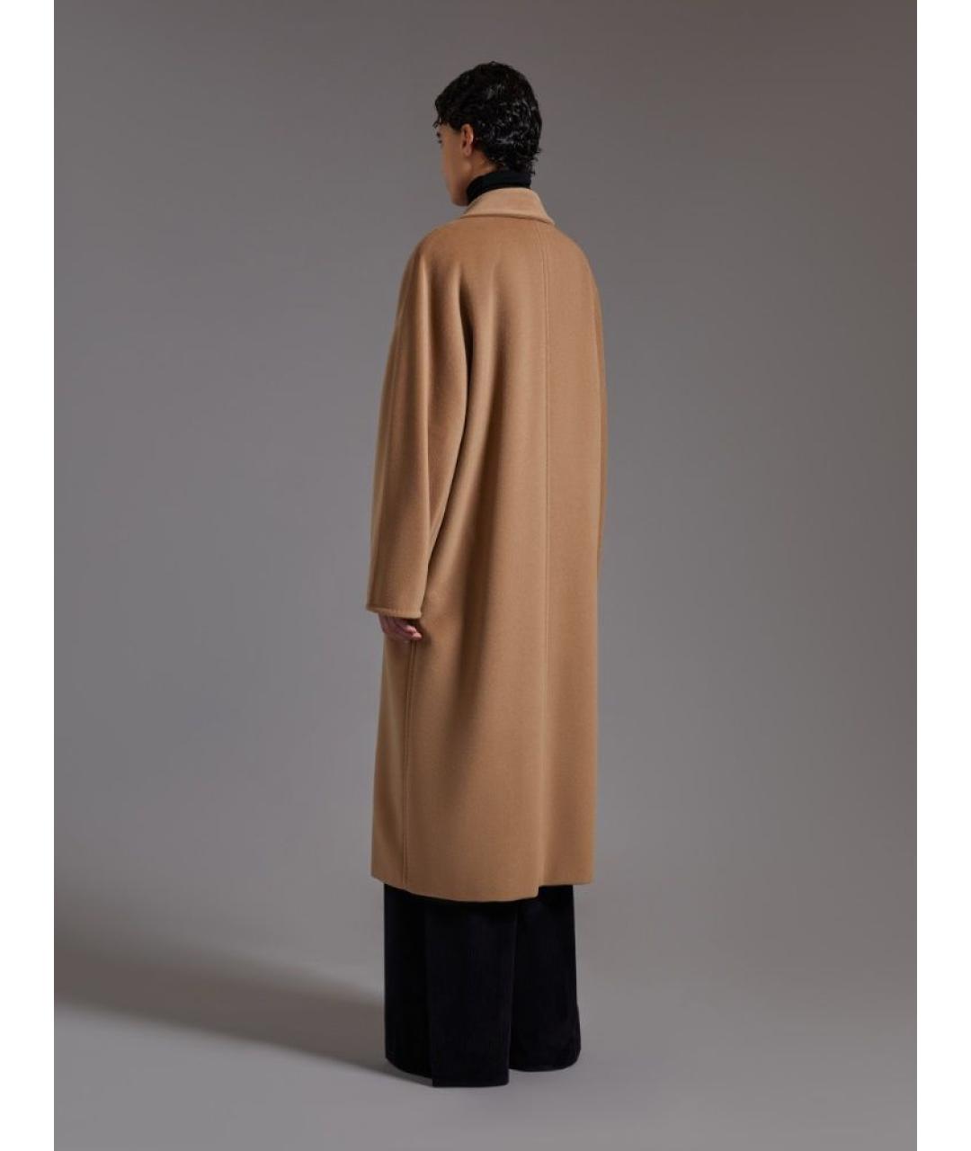 MAX MARA Бежевое шерстяное пальто, фото 3