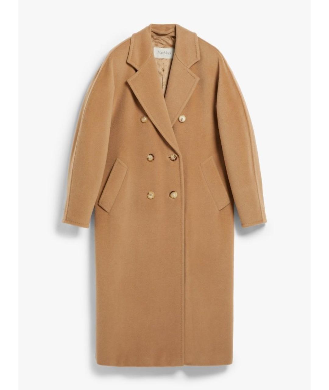 MAX MARA Бежевое шерстяное пальто, фото 6