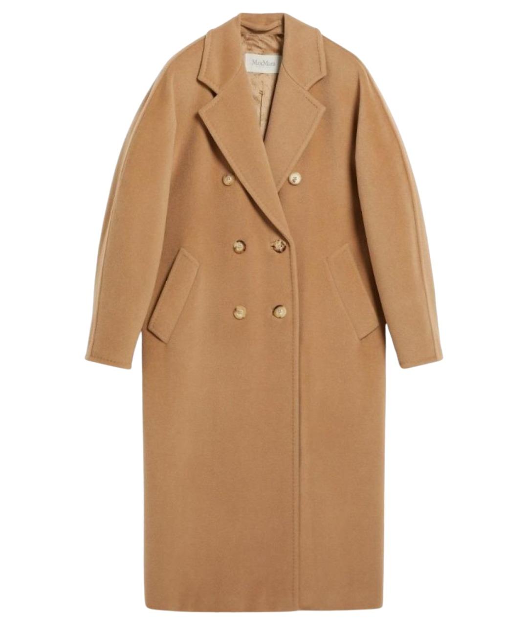 MAX MARA Бежевое шерстяное пальто, фото 1