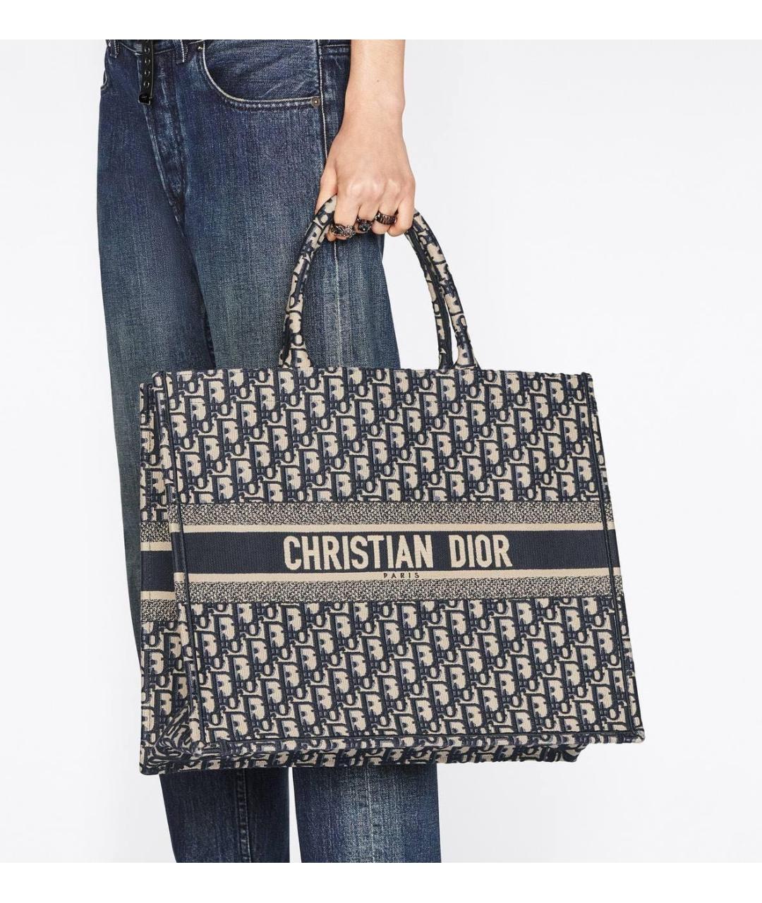 CHRISTIAN DIOR Тканевая сумка тоут, фото 4