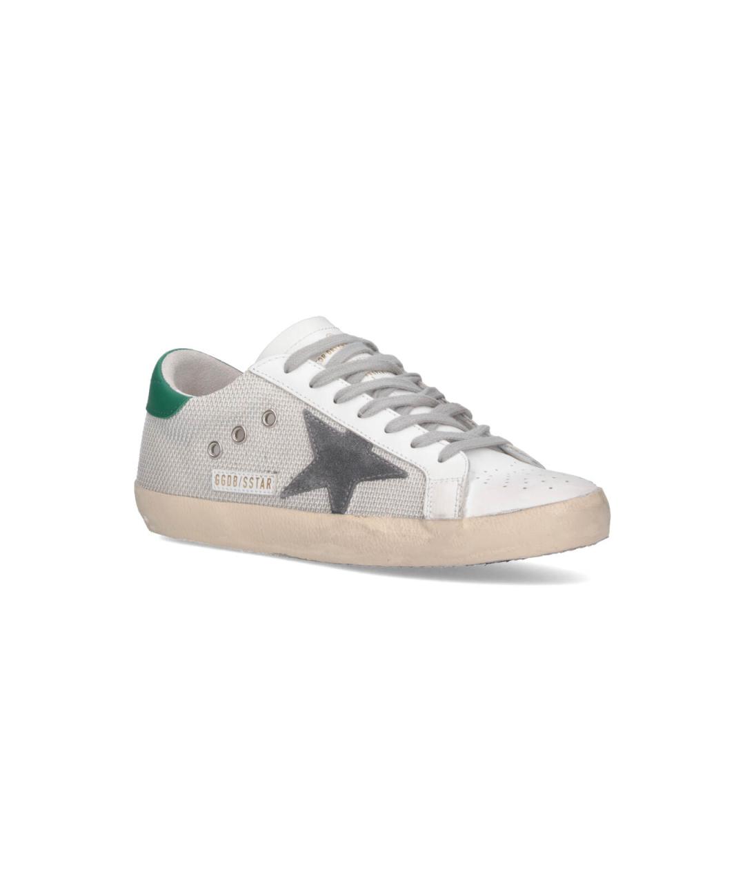 GOLDEN GOOSE DELUXE BRAND Серые синтетические низкие кроссовки / кеды, фото 2