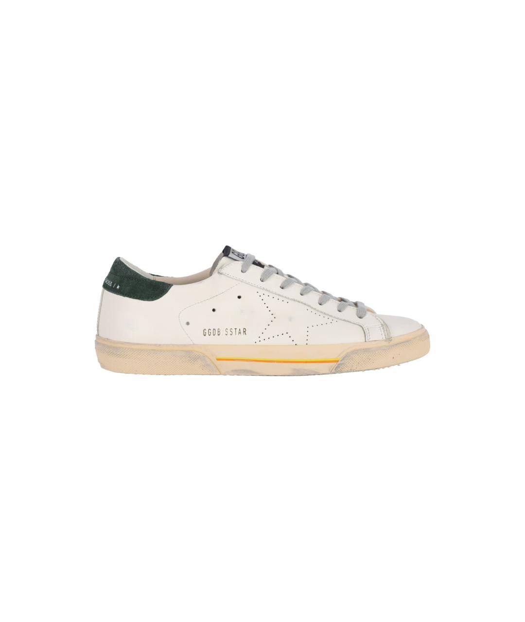 GOLDEN GOOSE DELUXE BRAND Белые синтетические низкие кроссовки / кеды, фото 1