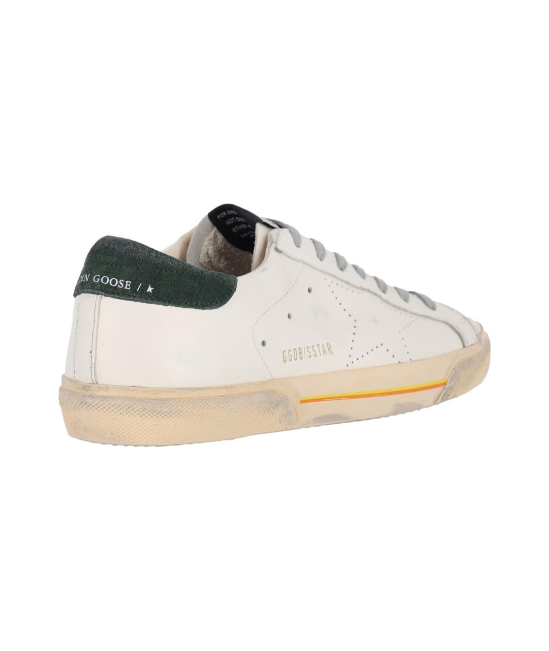 GOLDEN GOOSE DELUXE BRAND Белые синтетические низкие кроссовки / кеды, фото 4