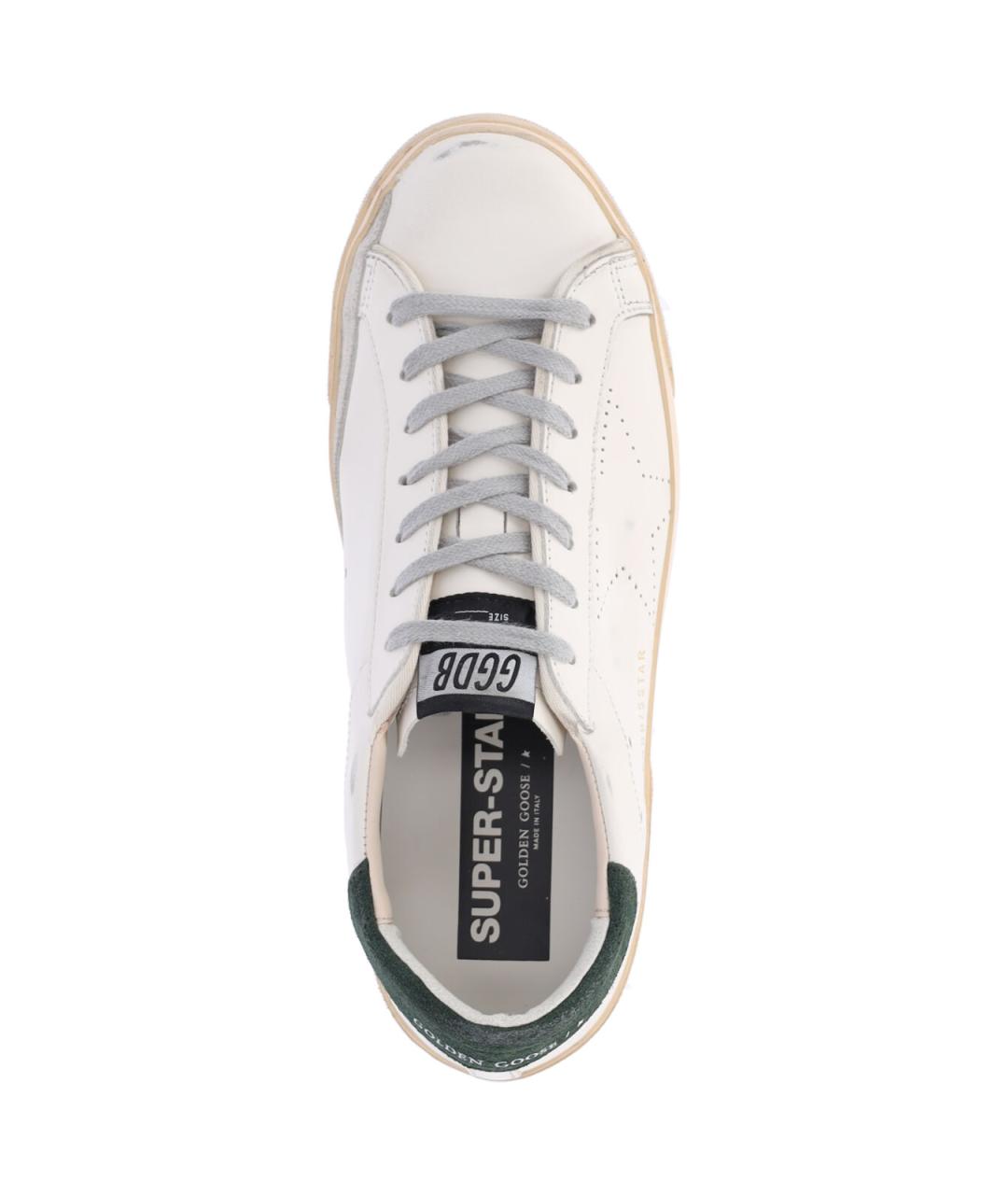 GOLDEN GOOSE DELUXE BRAND Белые синтетические низкие кроссовки / кеды, фото 5