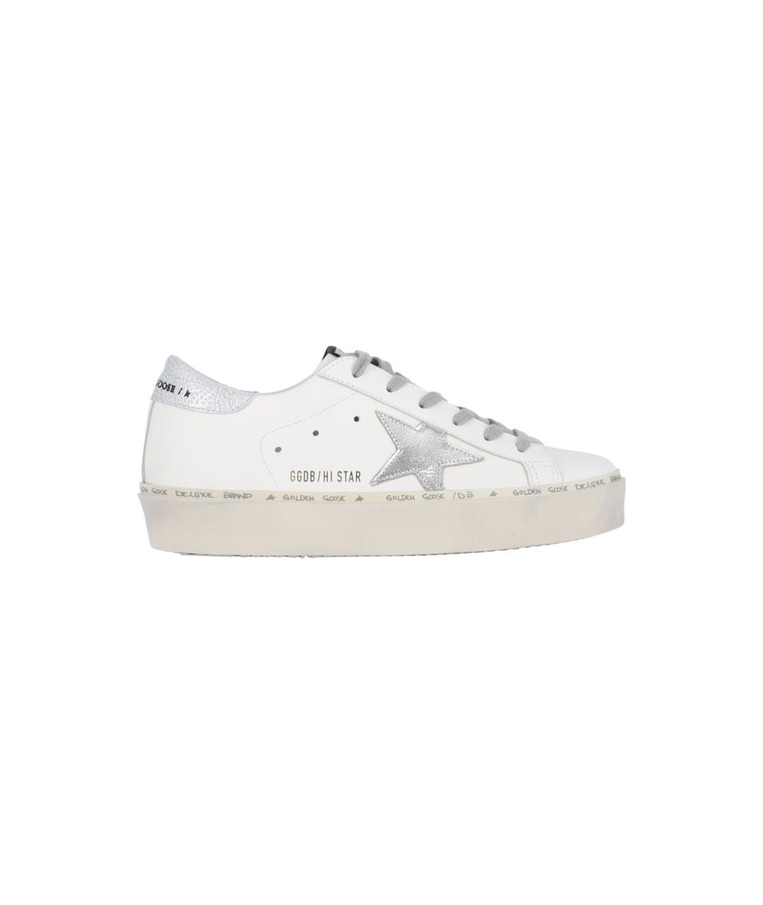 GOLDEN GOOSE DELUXE BRAND Белые кожаные кеды, фото 1