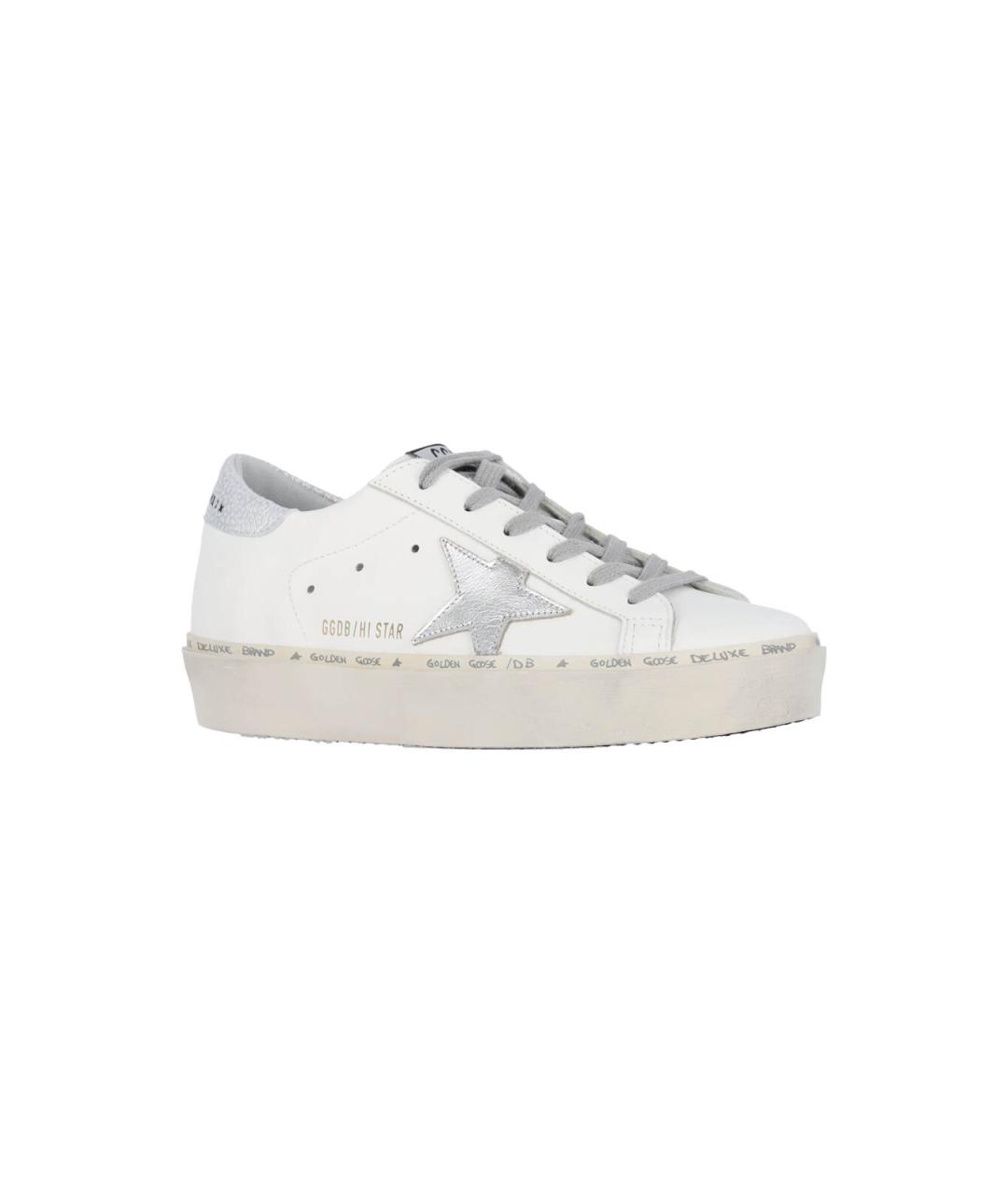 GOLDEN GOOSE DELUXE BRAND Белые кожаные кеды, фото 2