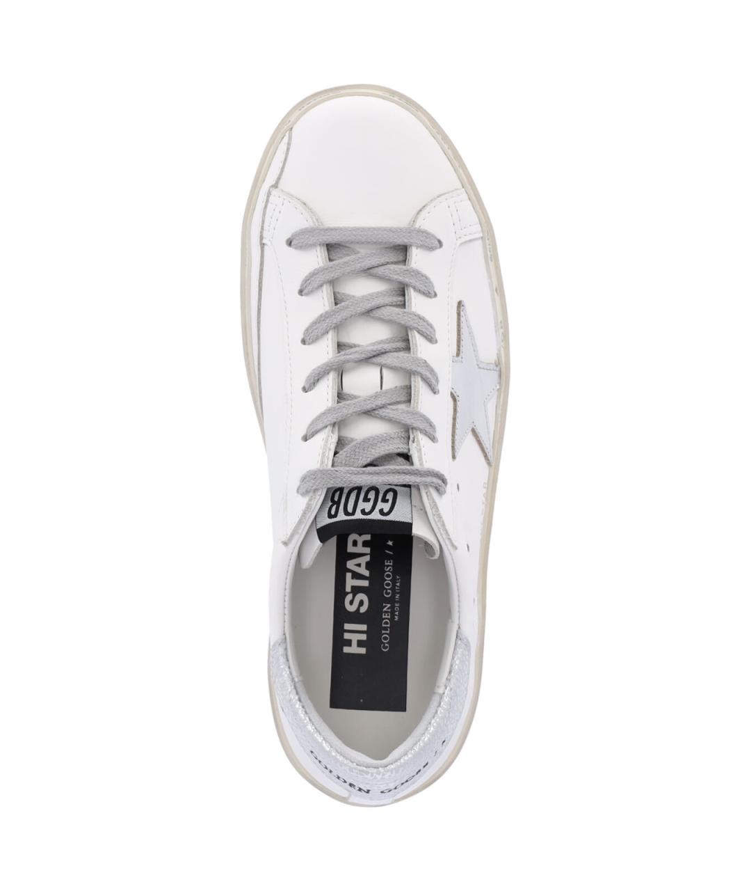 GOLDEN GOOSE DELUXE BRAND Белые кожаные кеды, фото 5