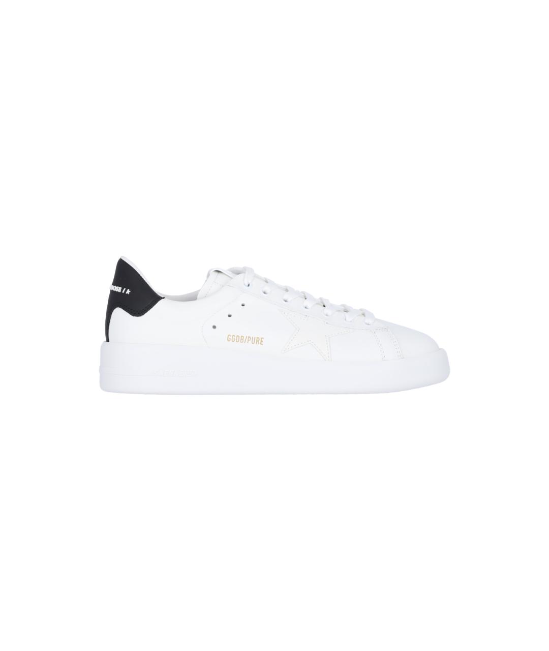 GOLDEN GOOSE DELUXE BRAND Белые кожаные низкие кроссовки / кеды, фото 1