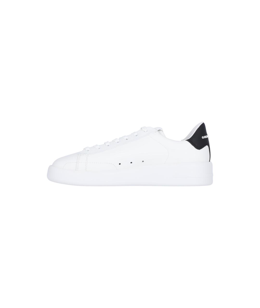 GOLDEN GOOSE DELUXE BRAND Белые кожаные низкие кроссовки / кеды, фото 3