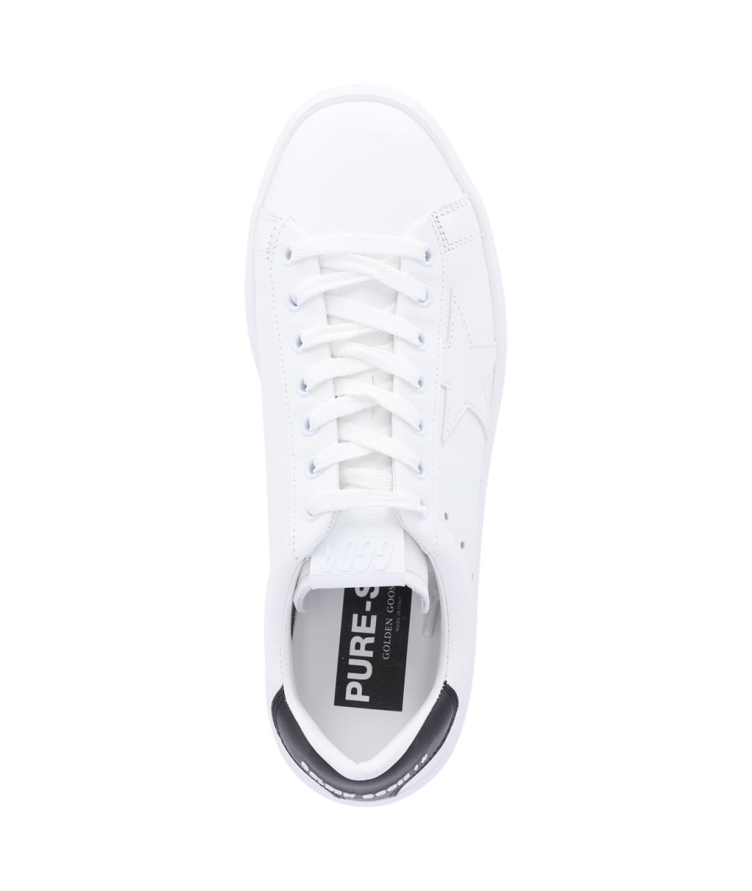 GOLDEN GOOSE DELUXE BRAND Белые кожаные низкие кроссовки / кеды, фото 5