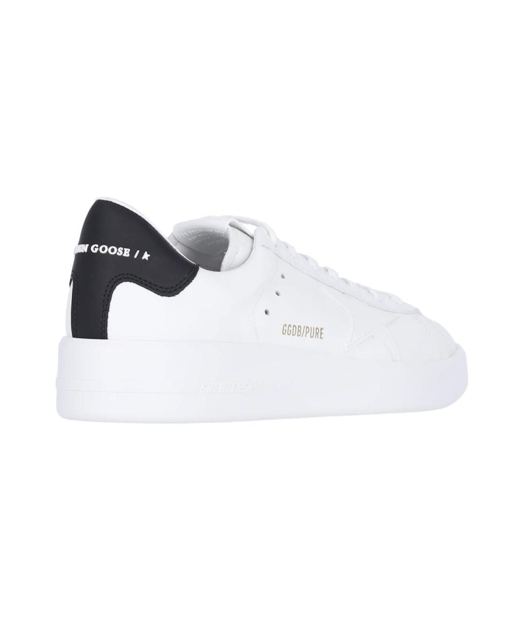 GOLDEN GOOSE DELUXE BRAND Белые кожаные низкие кроссовки / кеды, фото 4