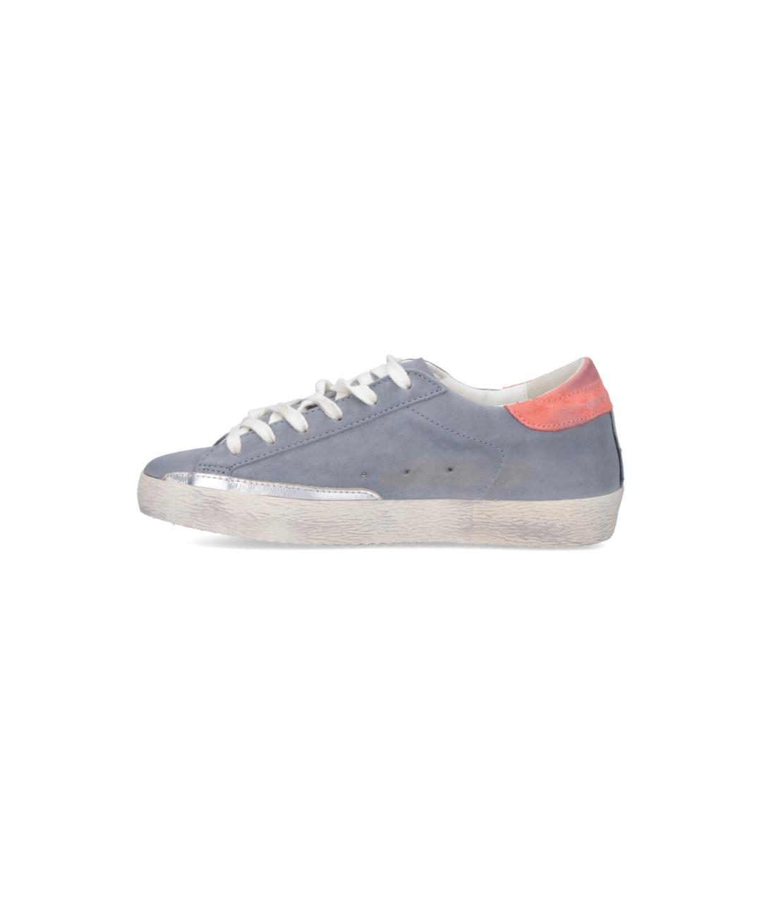 GOLDEN GOOSE DELUXE BRAND Синие замшевые кроссовки, фото 3