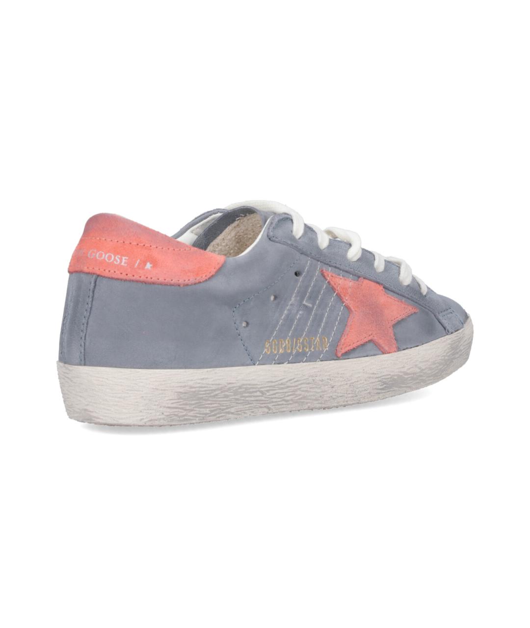 GOLDEN GOOSE DELUXE BRAND Синие замшевые кроссовки, фото 4