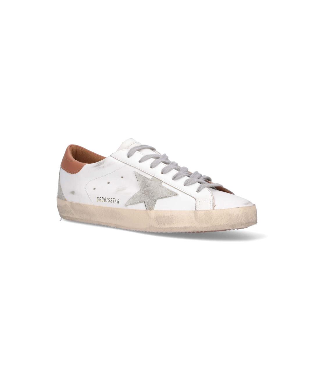GOLDEN GOOSE DELUXE BRAND Белые синтетические низкие кроссовки / кеды, фото 2