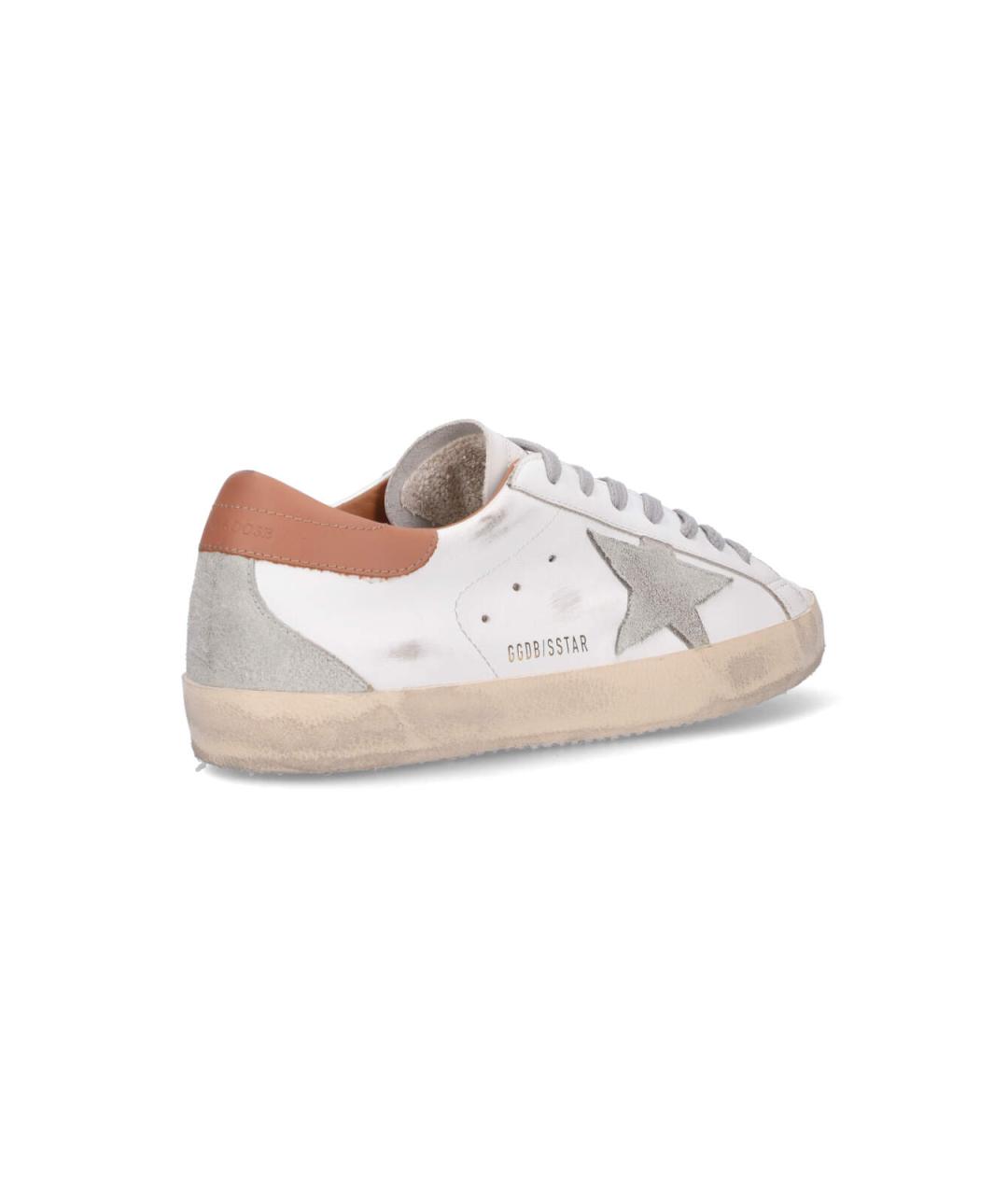 GOLDEN GOOSE DELUXE BRAND Белые синтетические низкие кроссовки / кеды, фото 4