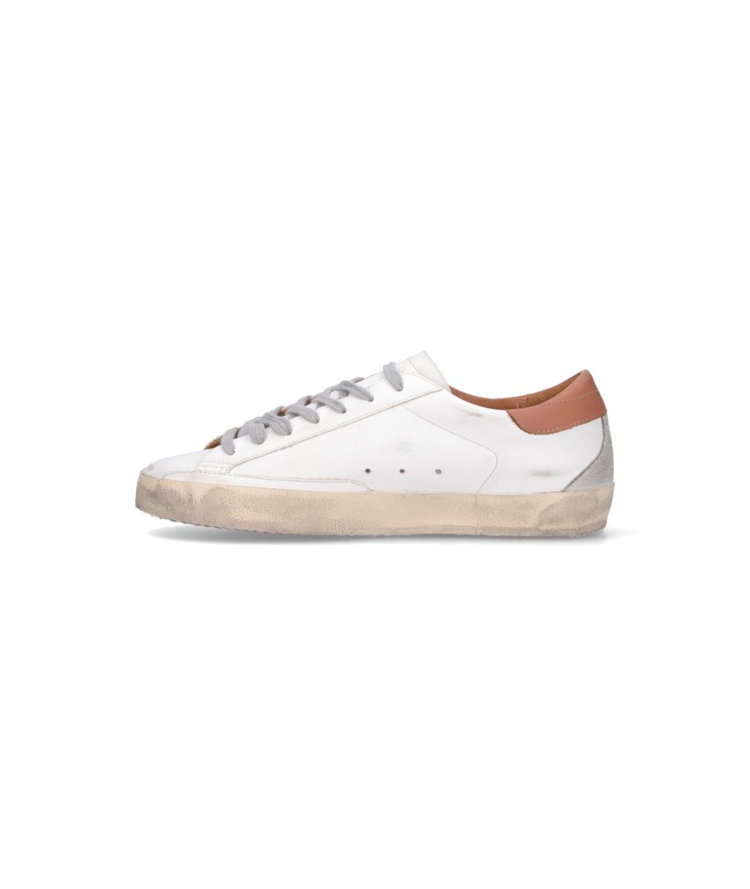 GOLDEN GOOSE DELUXE BRAND Белые синтетические низкие кроссовки / кеды, фото 3