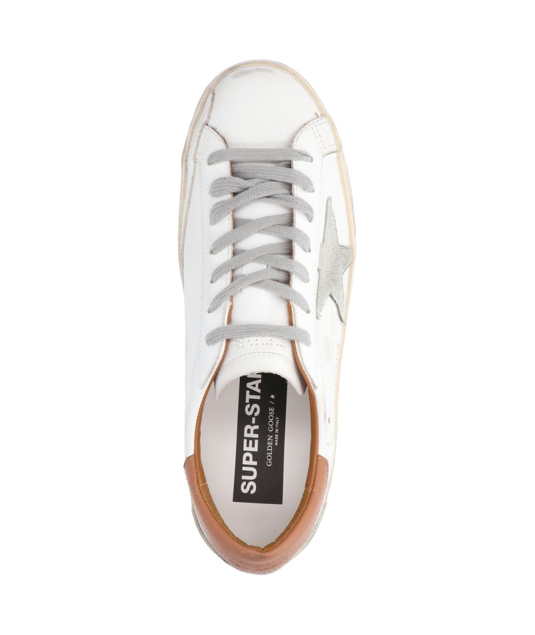 GOLDEN GOOSE DELUXE BRAND Белые синтетические низкие кроссовки / кеды, фото 5