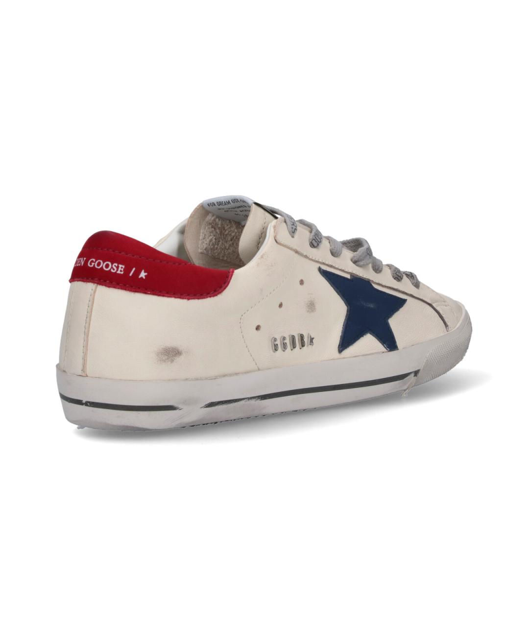 GOLDEN GOOSE DELUXE BRAND Белые синтетические низкие кроссовки / кеды, фото 4