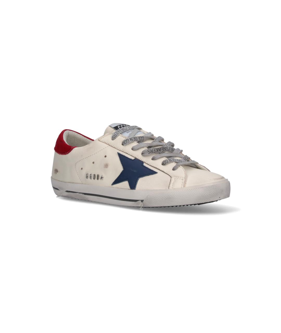 GOLDEN GOOSE DELUXE BRAND Белые синтетические низкие кроссовки / кеды, фото 2
