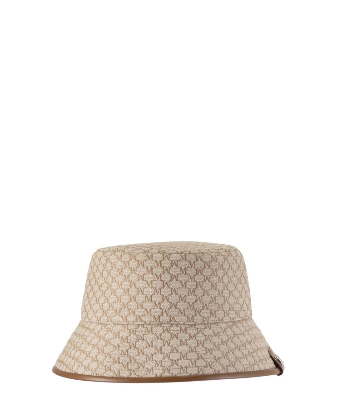 MAX MARA Коричневая хлопковая панама, фото 1