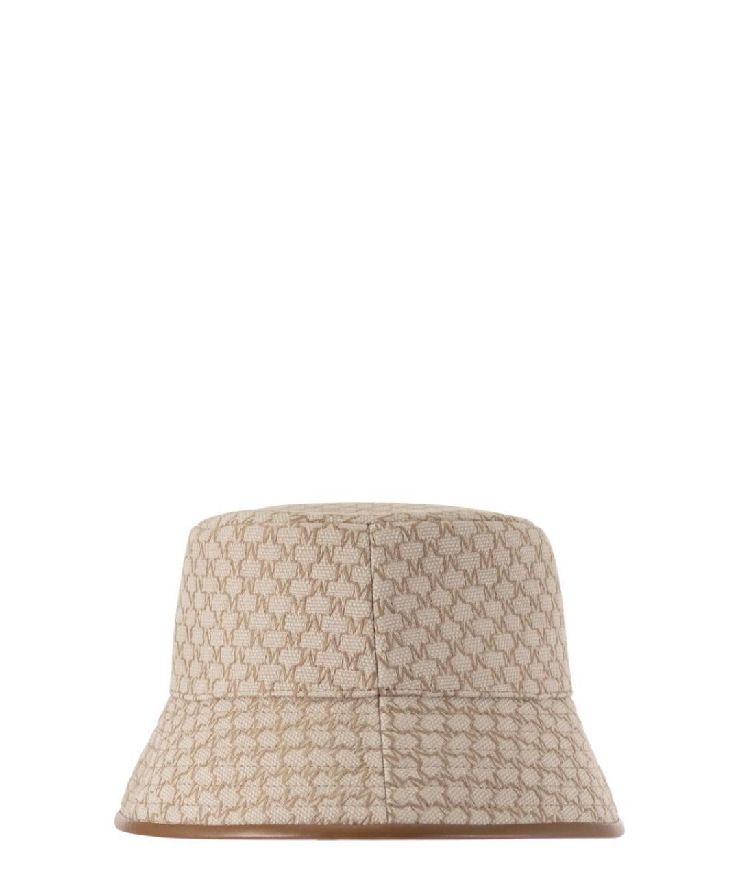 MAX MARA Коричневая хлопковая панама, фото 3