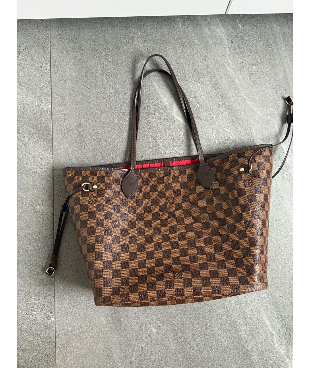 LOUIS VUITTON Коричневая сумка тоут, фото 3