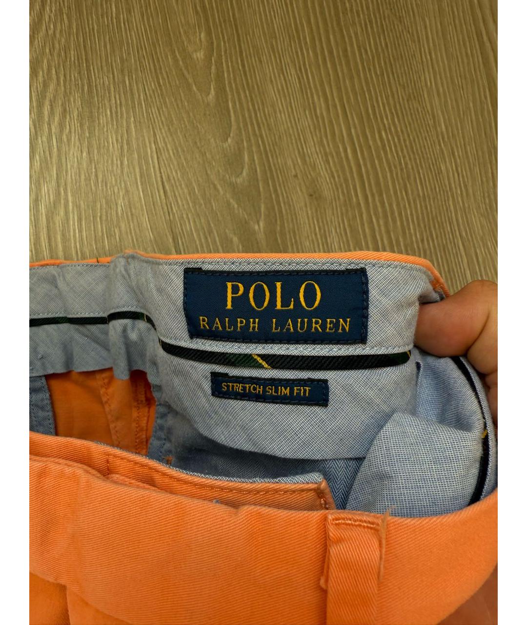 POLO RALPH LAUREN Оранжевое хлопковые шорты, фото 5