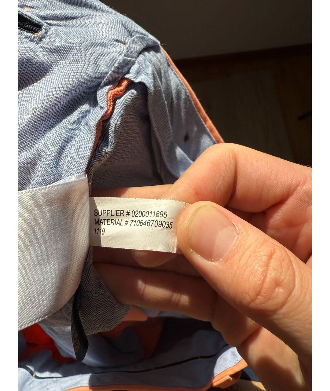 POLO RALPH LAUREN Оранжевое хлопковые шорты, фото 7