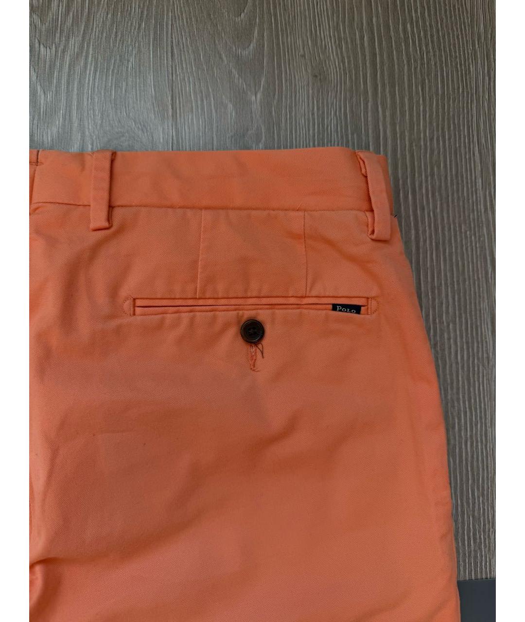 POLO RALPH LAUREN Оранжевое хлопковые шорты, фото 3