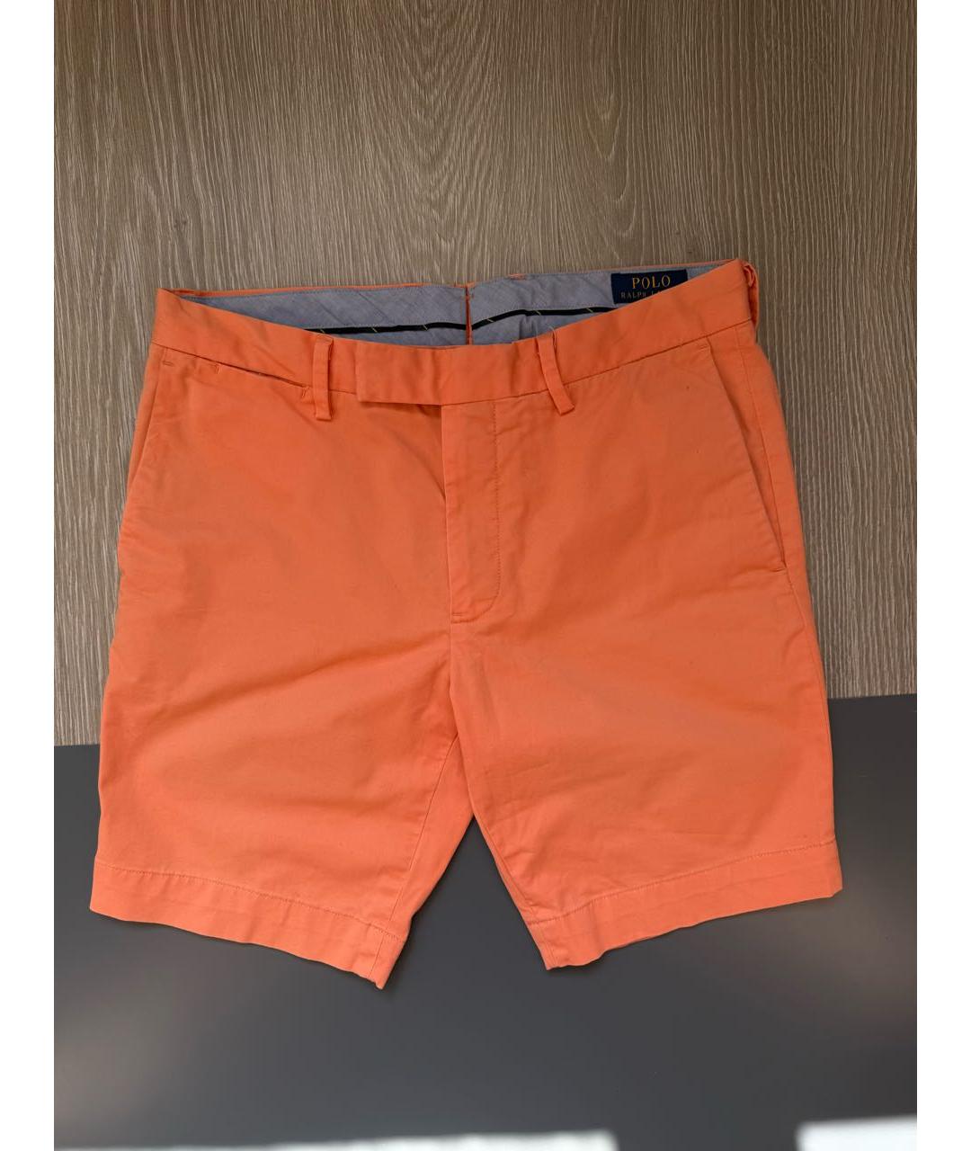POLO RALPH LAUREN Оранжевое хлопковые шорты, фото 4
