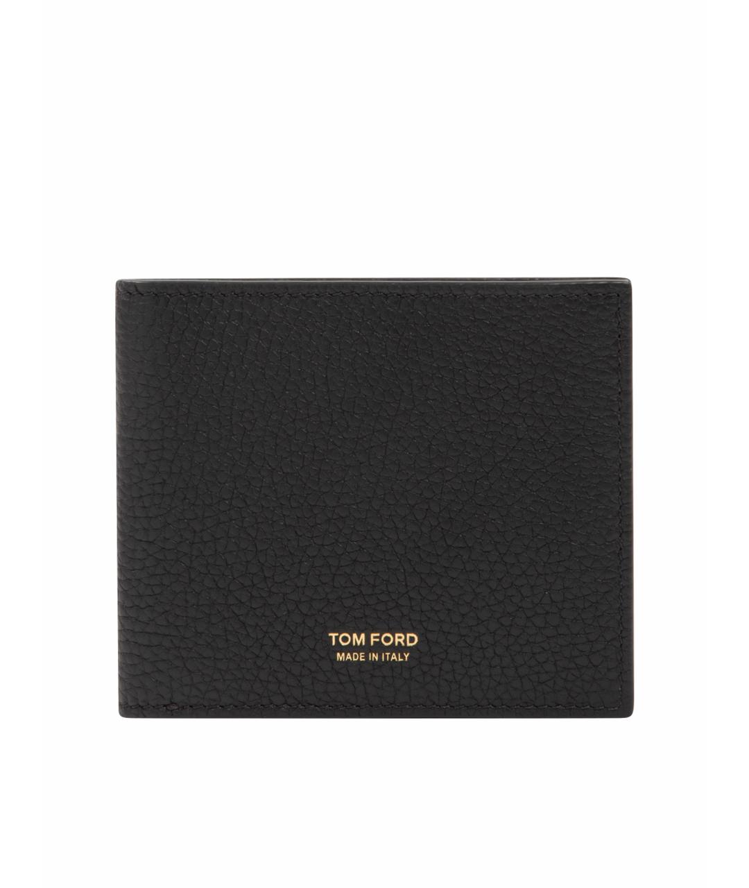 TOM FORD Черный кожаный кошелек, фото 1