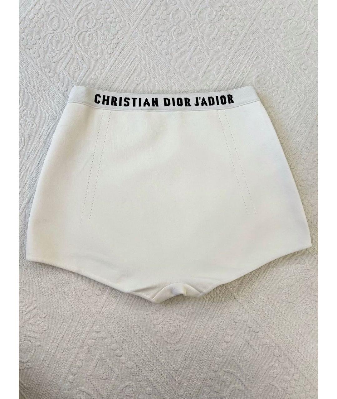 CHRISTIAN DIOR Белые вискозные шорты, фото 2