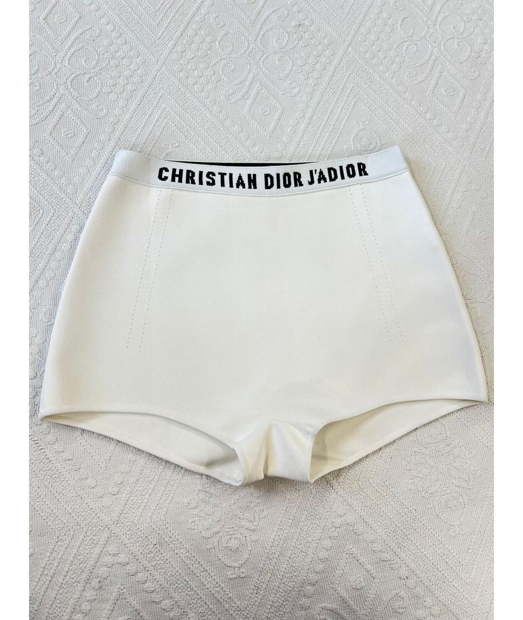 CHRISTIAN DIOR Белые вискозные шорты, фото 3