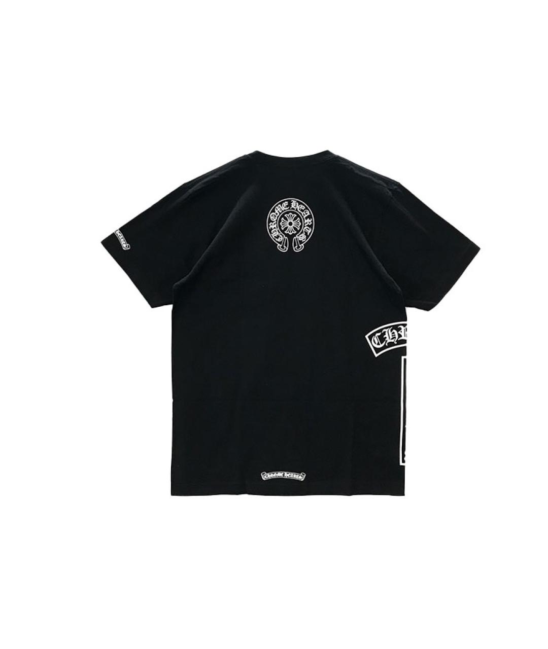CHROME HEARTS Черная хлопковая футболка, фото 2
