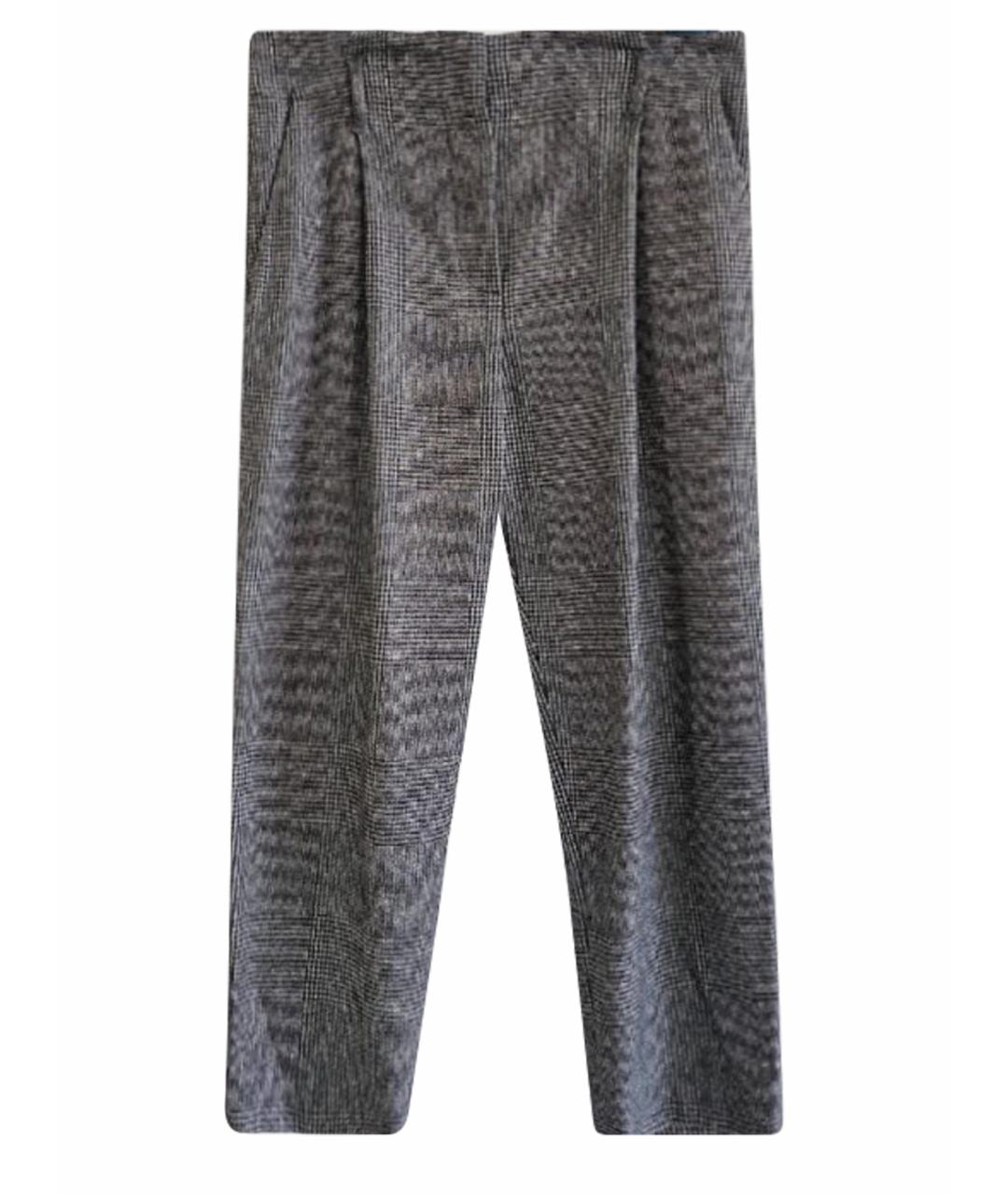 BRUNELLO CUCINELLI Коричневые хлопковые брюки широкие, фото 1