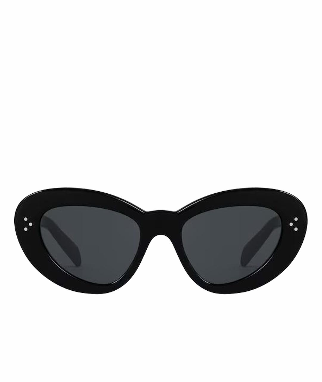 CELINE Черные пластиковые солнцезащитные очки, фото 1