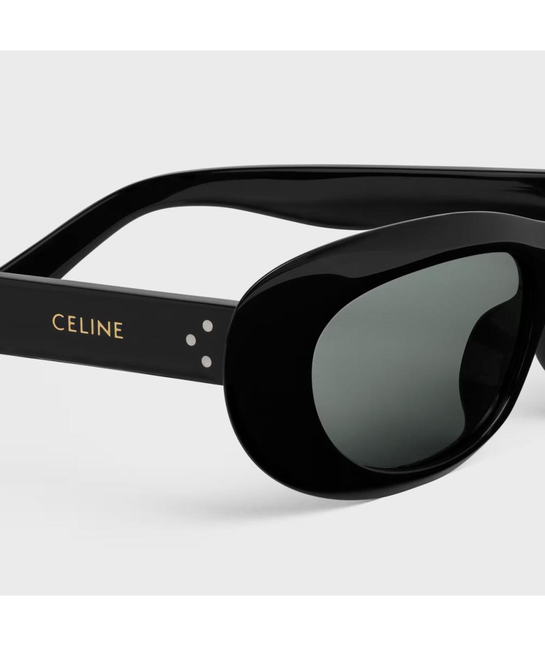 CELINE Черные пластиковые солнцезащитные очки, фото 4