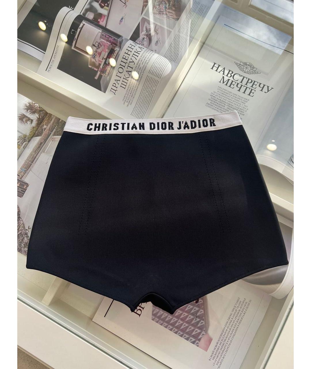 CHRISTIAN DIOR Черные вискозные шорты, фото 2